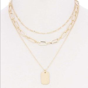 NEW✨Multi layer dog tag pendant necklace✨